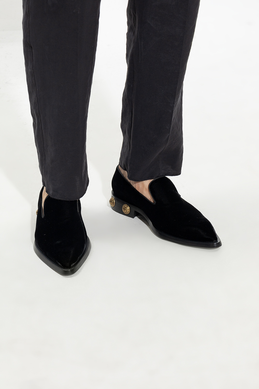 balmain mens loafers